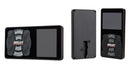 The backside of the Air Lift Performance's 3H/3P air management system’s digital display controller showing the mounting slot, along with a vertical and horizontal view of the display controller showing it can be mounted in either orientation.