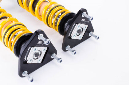 Adjustment end of two vehicle suspension adjustable coilovers