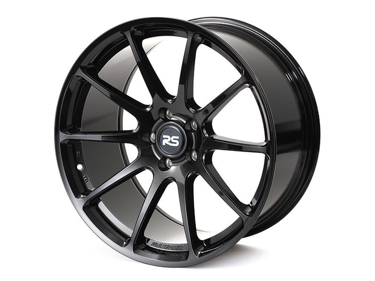 Neuspeed 10 spoke automotive aluminum wheel in a gloss black finish.