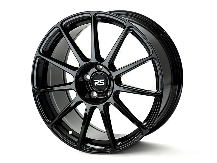 Neuspeed 11 spoke automotive alloy wheel in a gloss black finish with a RS center cap.