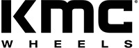 KMC Wheels black company logo.