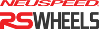 Neuspeed RS Wheels red and black company logo.