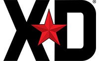 XD black and red company logo.