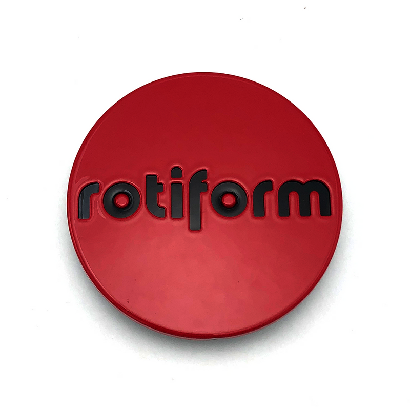 Rotiform Red & Black Center Caps