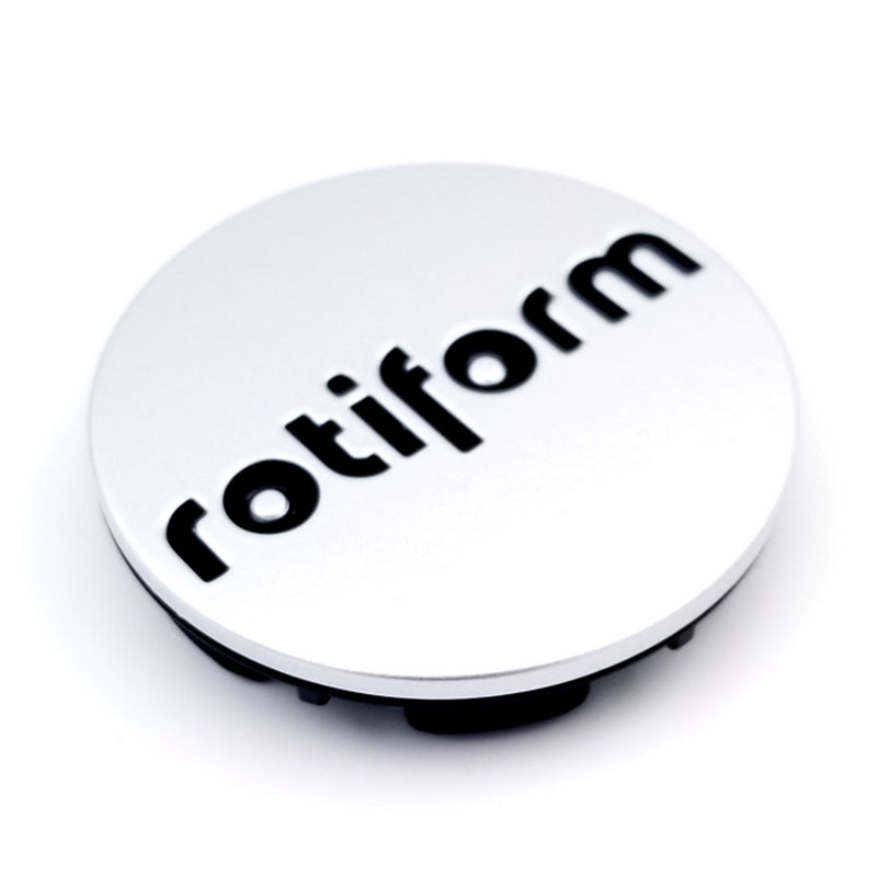 Rotiform Gloss Silver & Black Logo Center Caps