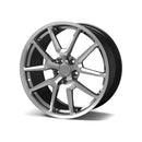 Neuspeed Wheels gloss silver 5-Y spoke alloy wheel on a white background