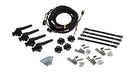 Pressure to height air suspension kit with wiring harness, hardware, sensors and fittings