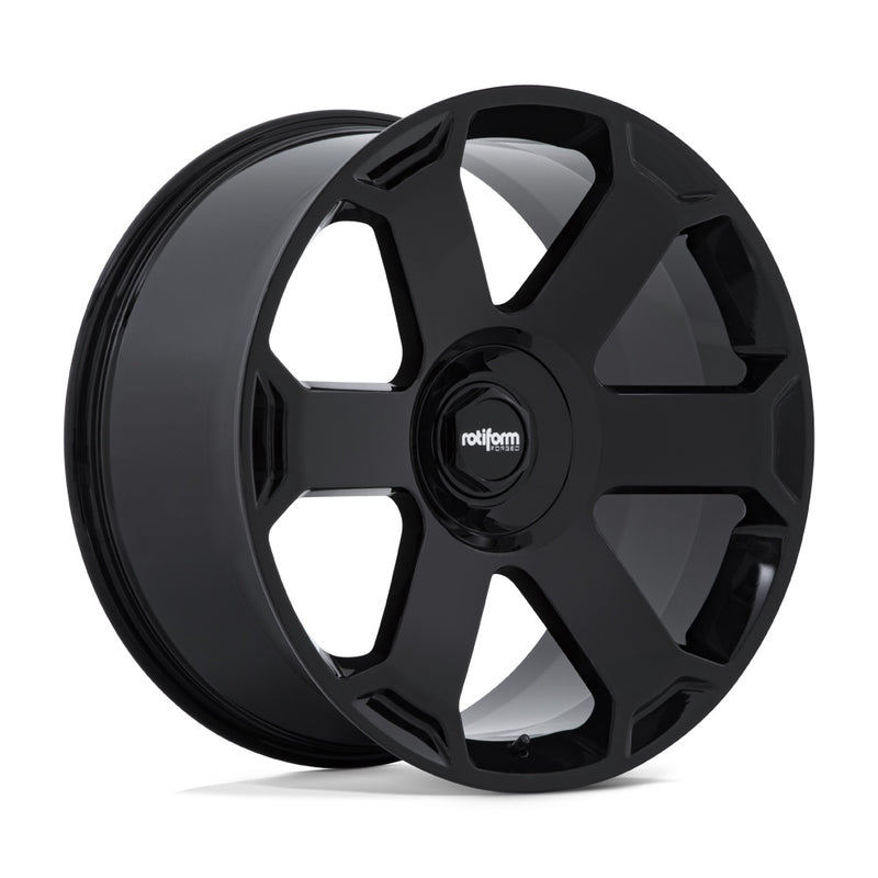 Rotiform model AVS automotive wheel in gloss black