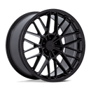 TSW Daytona vehicle wheel in gloss black with split spoke design.