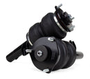 A pair of Air Lift Performance black double bellows progressive rate air springs. Air suspension part