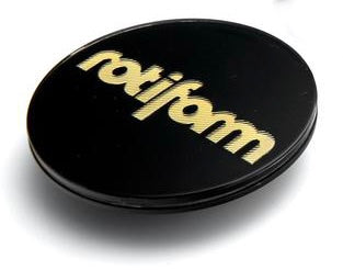 Rotiform Black & Gold Hex Colored Center Cap