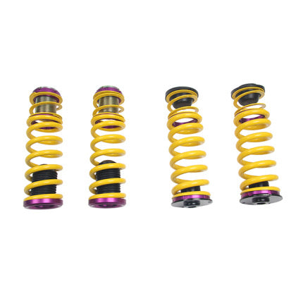 4 yellow vehicle suspension height adjustable springs
