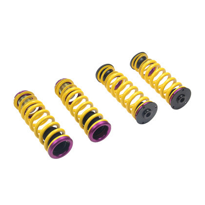 4 yellow vehicle suspension height adjustable springs