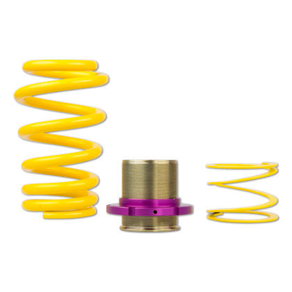 1 yellow vehicle suspension height adjustable spring with fittings