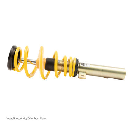 Single adjustable coilover with yellow spring