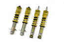 Four assembled vehicle suspension adjustable coilovers