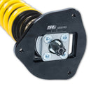 Rebound adjustment knob at end of vehicle suspension coilover