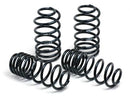 4 black vehicle suspension lowering springs