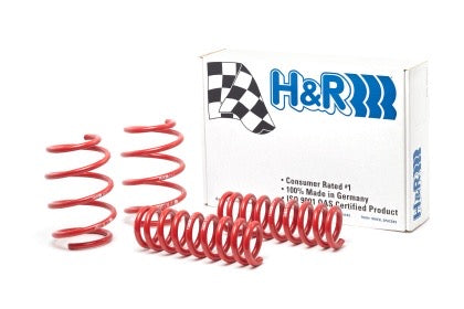 H&R Product box and 4 vehicle suspension red lowering springs