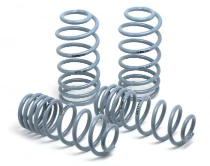 4 vehicle suspension light blue lowering springs