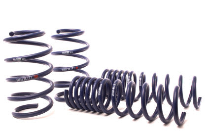 4 vehicle suspension dark blue lowering springs