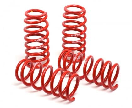 4 vehicle suspension red lowering springs