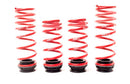 4 vehicle suspension red shock lowering springs