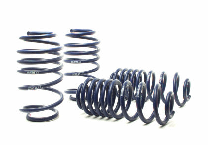 4 vehicle suspension dark blue lowering springs