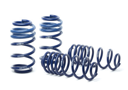 4 vehicle suspension blue lowering springs