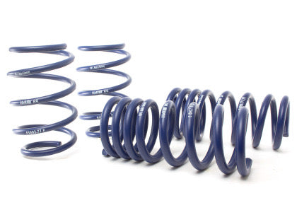 4 blue vehicle suspension springs