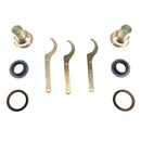 3 coilover adjustment tools and 6 installation fittings.