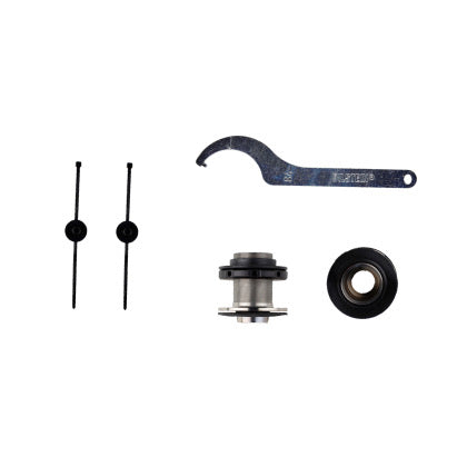 Coilover adjustment tool and 2 coilover end fittings.