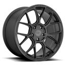 Motegi Racing CM7 flow formed aluminum 7 fork spoke design automotive wheel in a gun metal gray finish with a Motegi logo etched in outer edge and a Motegi logo center cap.