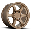 Motegi Racing Trailite cast aluminum 6 spoke automotive wheel in matte bronze with the word Trailite written on one spoke and a Motegi logo center cap.