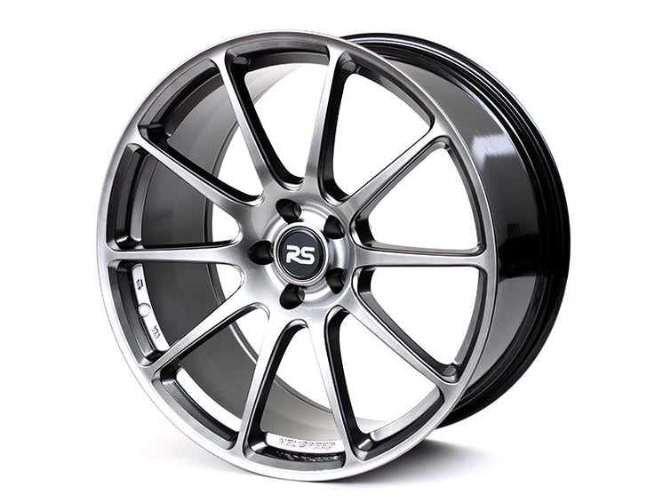 Neuspeed 10 spoke automotive aluminum wheel in a gloss hyper black finish.