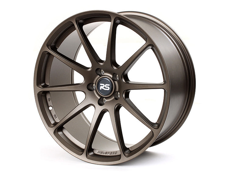 Neuspeed 10 spoke automotive aluminum wheel in a satin bronze finish.