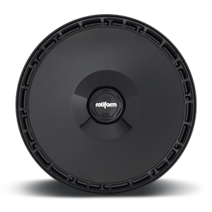 Rotiform Gloss Black AeroDisc Thread-on Fan Front View