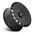 Gloss Black Rotiform AeroDisc Thread-On Fan Tilted Side View