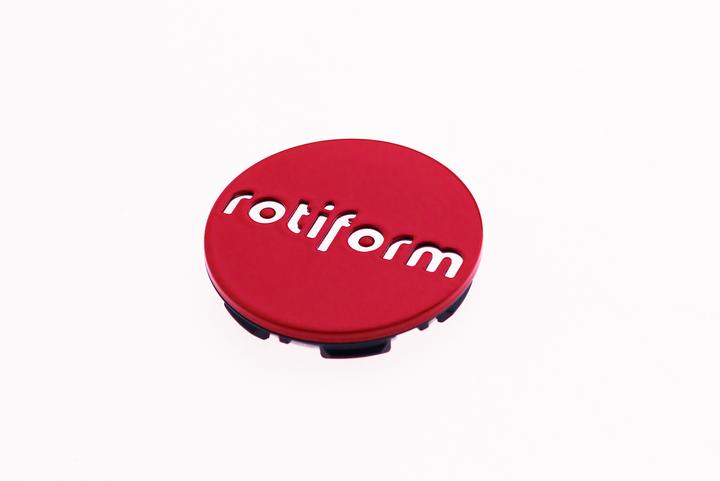 Rotiform Red and Silver Center Cap