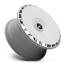 Gloss White Rotiform AeroDisc Thread-on Fan Tilted Side View