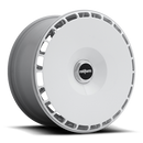 Rotiform's Gloss White AeroDisc Thread-on-Fan Mounted On An Automotive Wheel