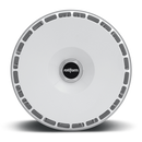 Gloss Whote Rotiform AeroDisc Thread-on Fan Front View