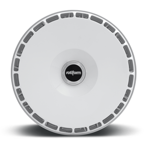 Gloss Whote Rotiform AeroDisc Thread-on Fan Front View