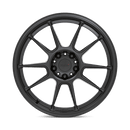 TSW Imatra aluminum split 5 spoke automotive wheel with a deep recessed lug bowl in a matte black finish with a TSW logo center cap.