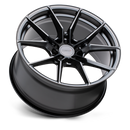 TSW Neptune flow formed aluminum wheel in a semi gloss black finish.