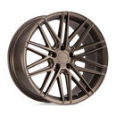 TSW Pescara multi spoke cast aluminum automotive wheel in a bronze finish with a TSW logo center cap.