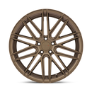 Front Face View Of A TSW Pescara Cast Aluminum Multi Spoke Automotive Wheel In A Bronze Finish With A TSW Logo Center Cap.